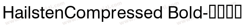 HailstenCompressed Bold字体转换